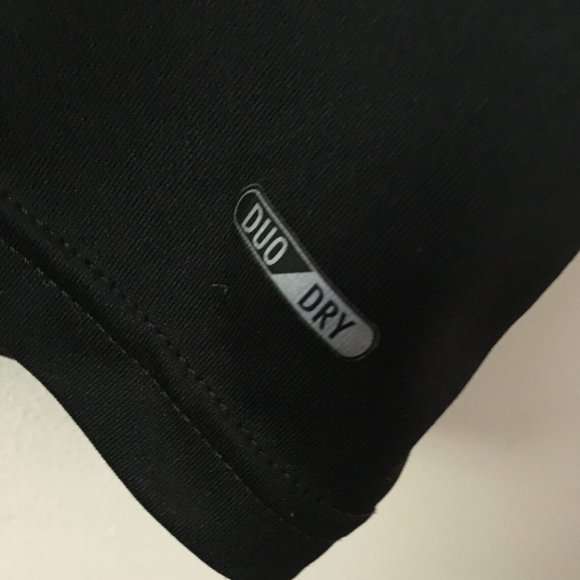 Men's Champion Active Black Shirt Large Stretch Sporty Top LG Athletic Nylon Tee - Picture 2 of 7